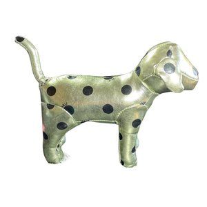 PINK gold spotted stuffed dog terrier Victoria’s secret mascot animal victoria's